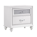 White 2-drawer Nightstand P231