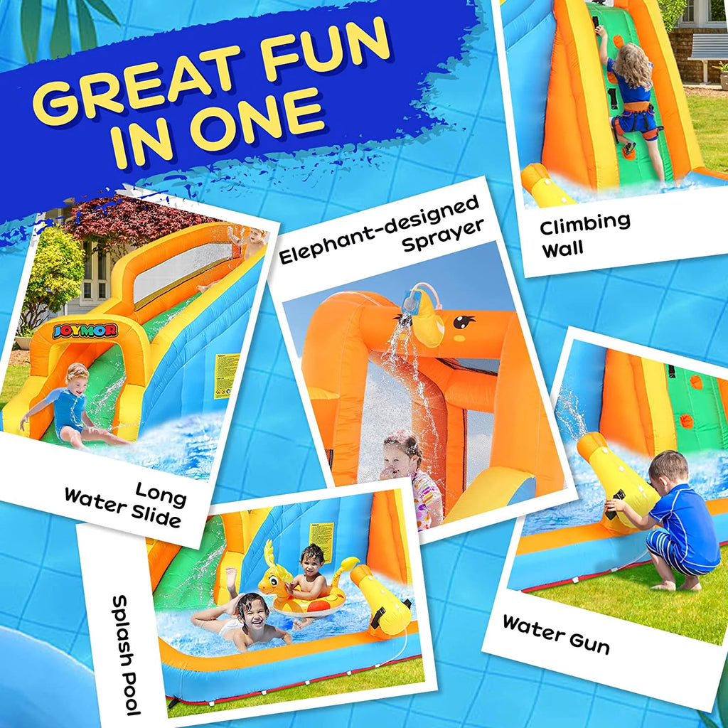 Inflatable Water Slide Bounce House with Splash Pool S99054