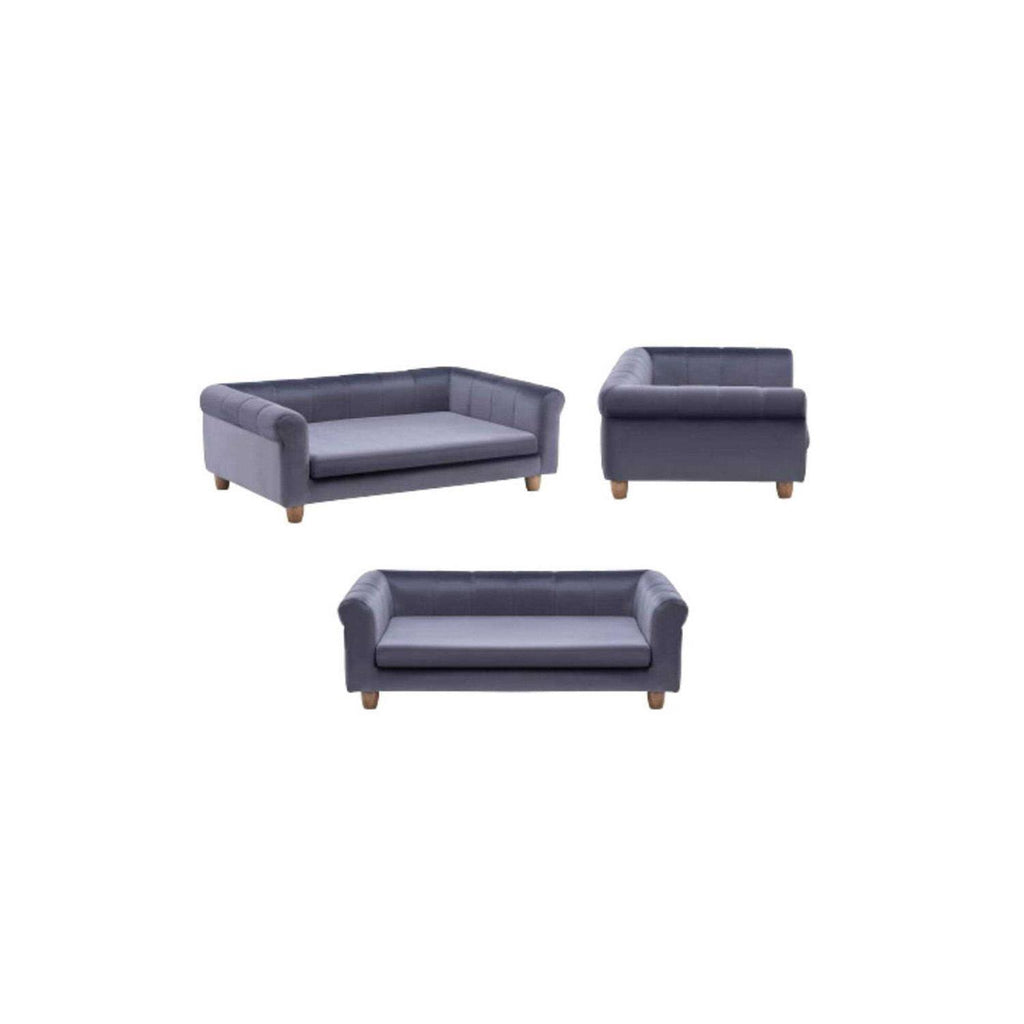 42-in. Faux-Velvet Rectangle Pet Bed E964