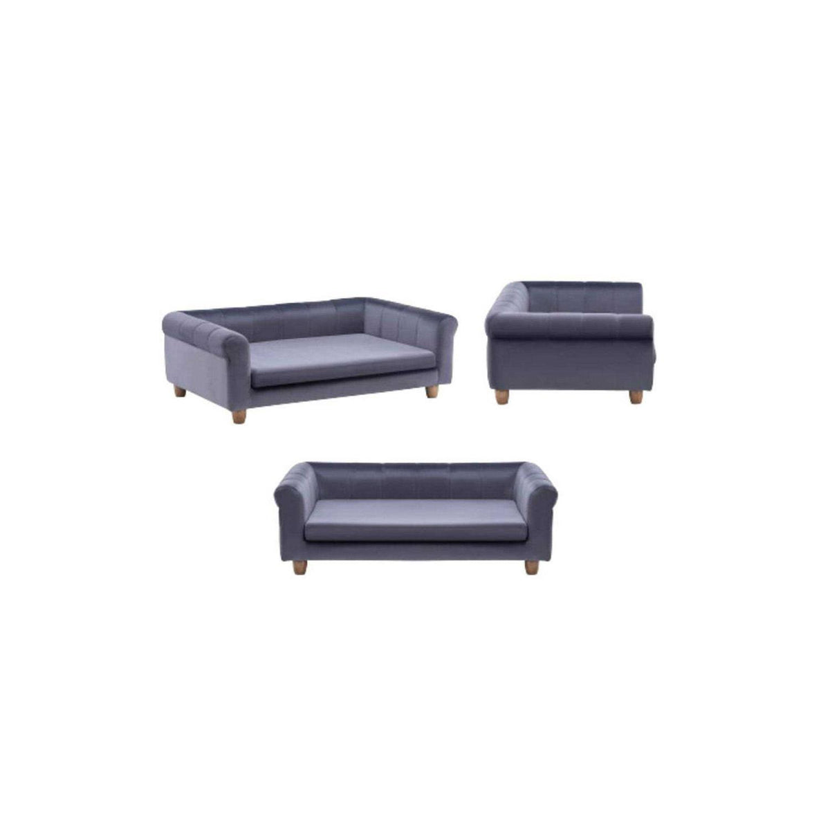 42-in. Faux-Velvet Rectangle Pet Bed E964