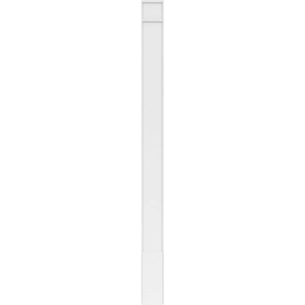 Plain PVC Pilaster with Decorative Capital & Base (Pair) A37241