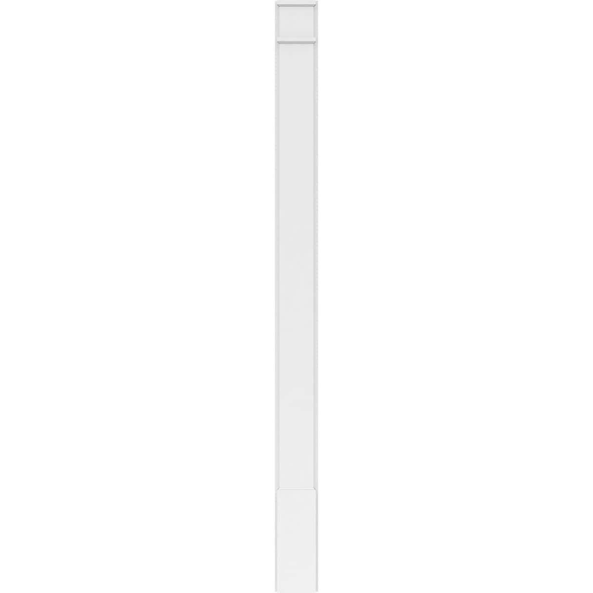 Plain PVC Pilaster with Decorative Capital & Base (Pair) A37241