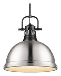 1 Light Pendant with Rod in Matte Black B23017