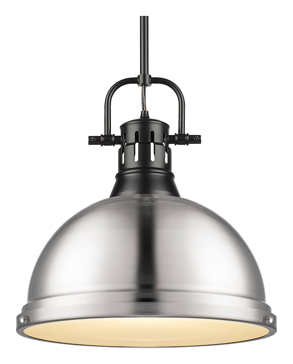 1 Light Pendant with Rod in Matte Black B23017