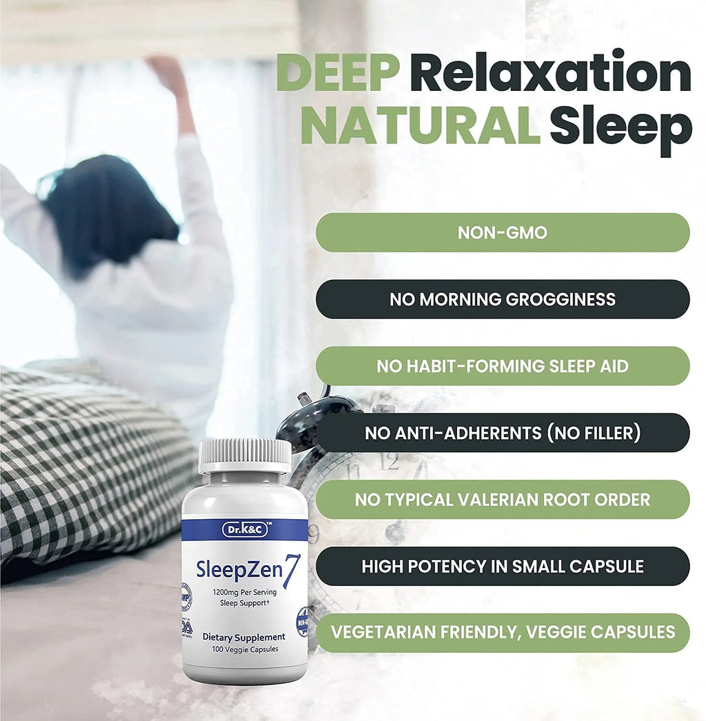 100 Veggie Capsules Sleep Aid Supplement Z727733