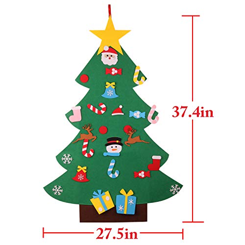Felt Christmas Tree 26Pcs 3.2ft Wall Hanging T43673