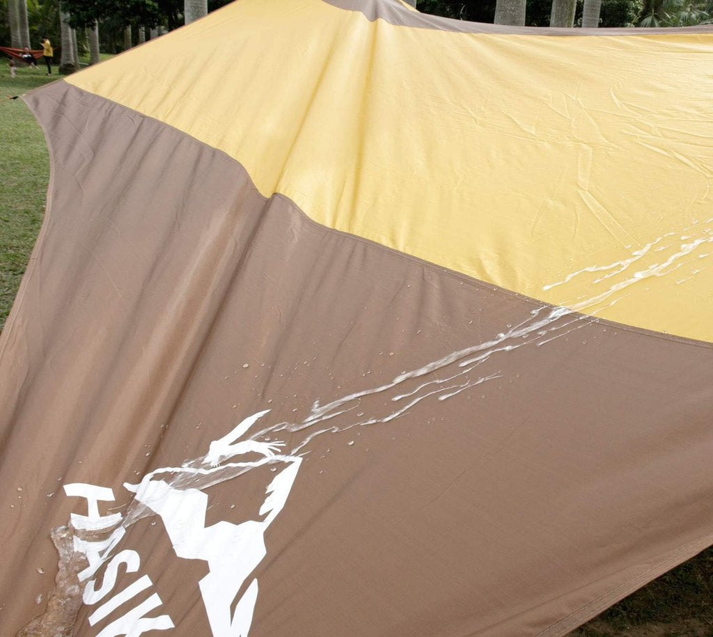 Car Awning Camping Tarp Waterproof Ripstop with 4 Poles D51751