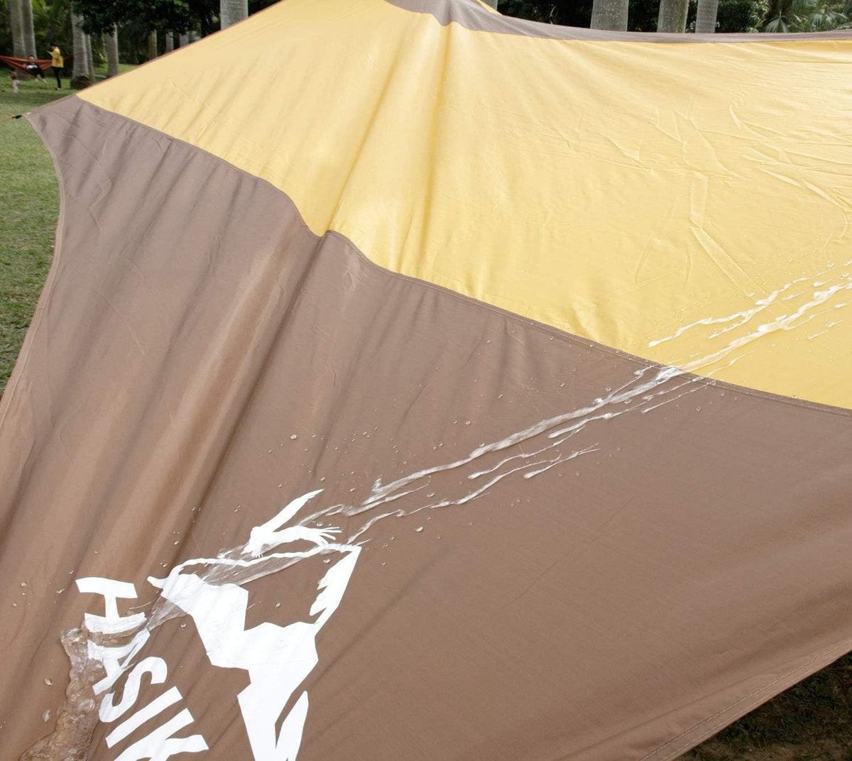Car Awning Camping Tarp Waterproof Ripstop with 4 Poles D51751
