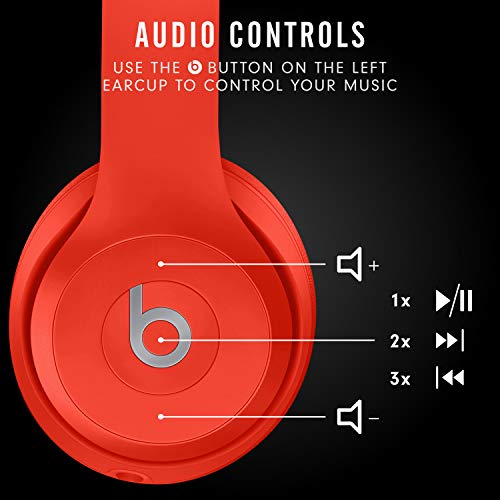 Red On-Ear Wireless Headphones with Bluetooth J58730