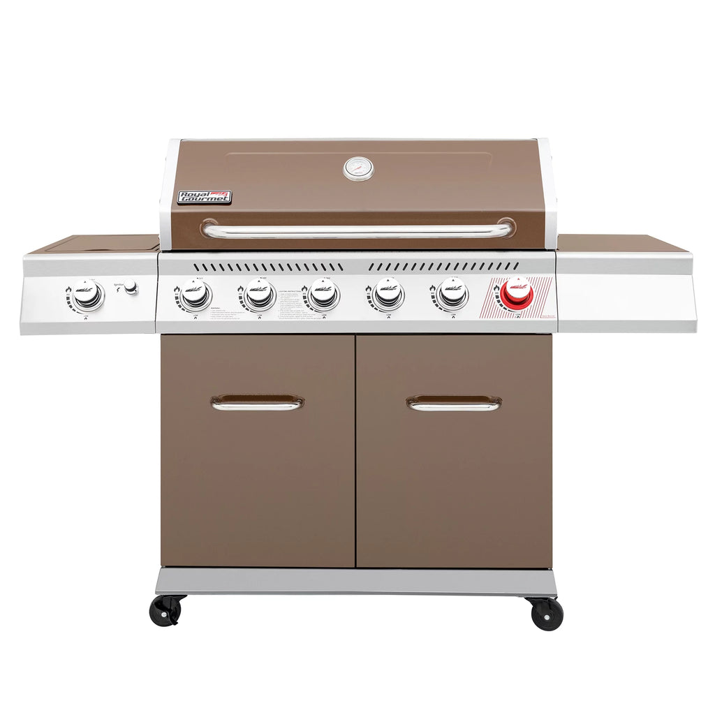 6-Burner Gas Grill with Sear Burner and Side Burner P33471