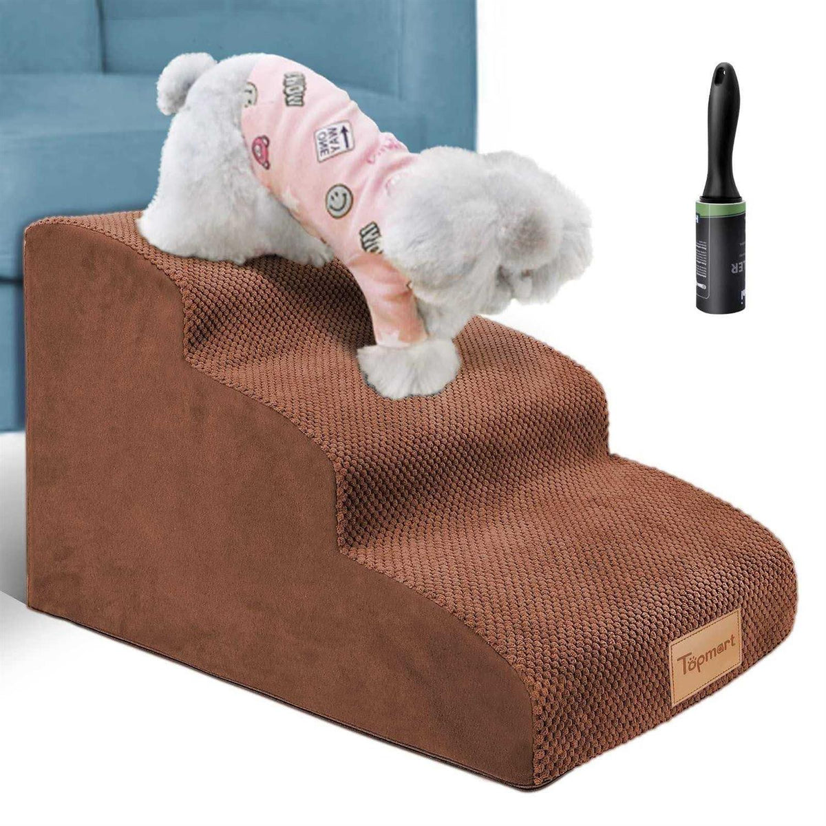 3 Tiers Non-Slip High Density Foam Dog Steps T8041