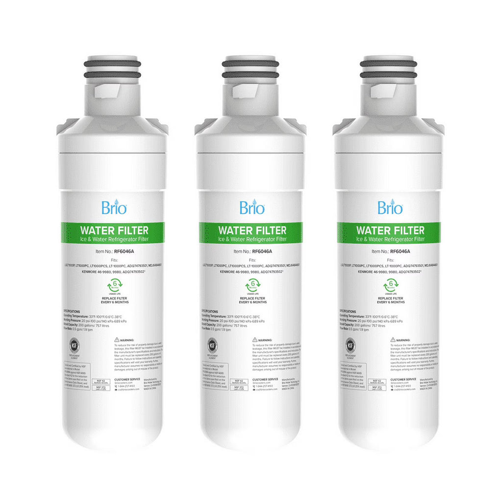 Refrigerator Water Filter Replacement 3 Pack E6422