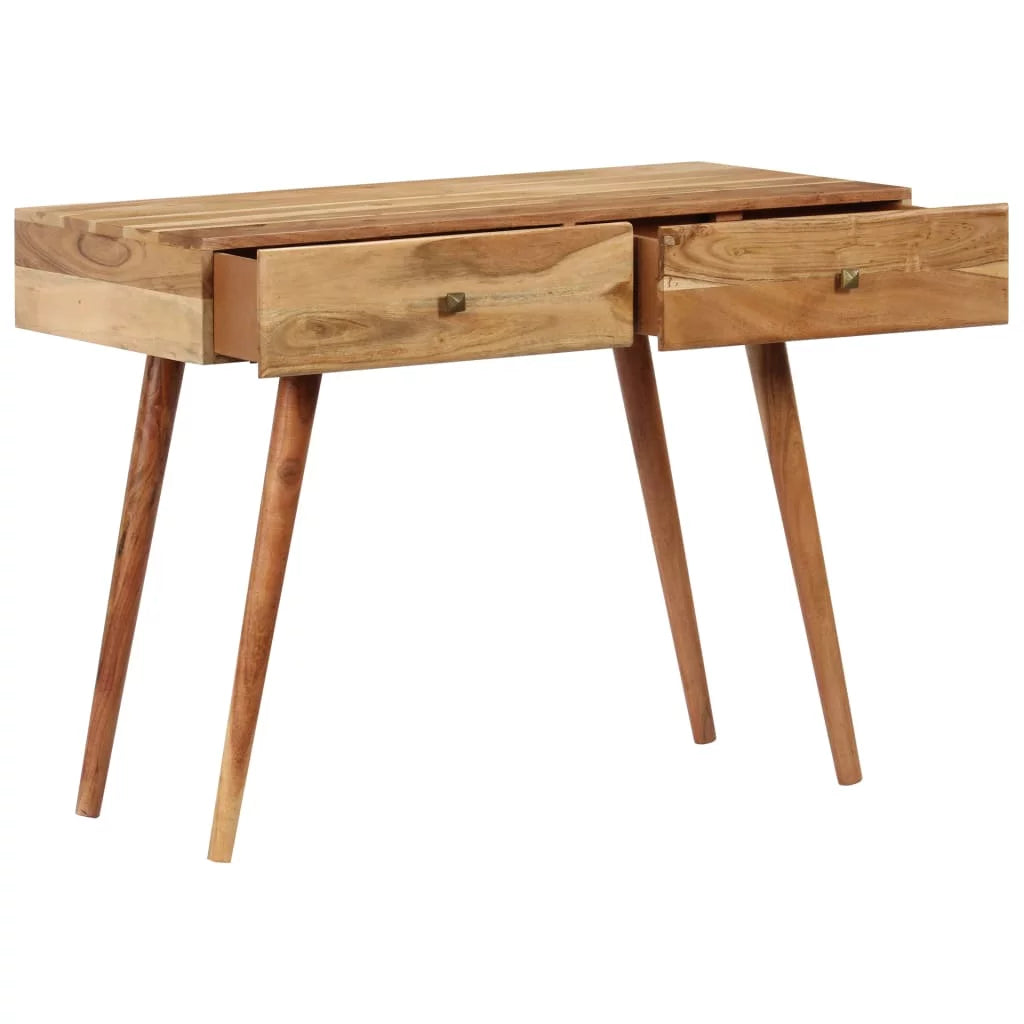 Acacia Wood Writing Desk with 2 Storage Drawers R320737