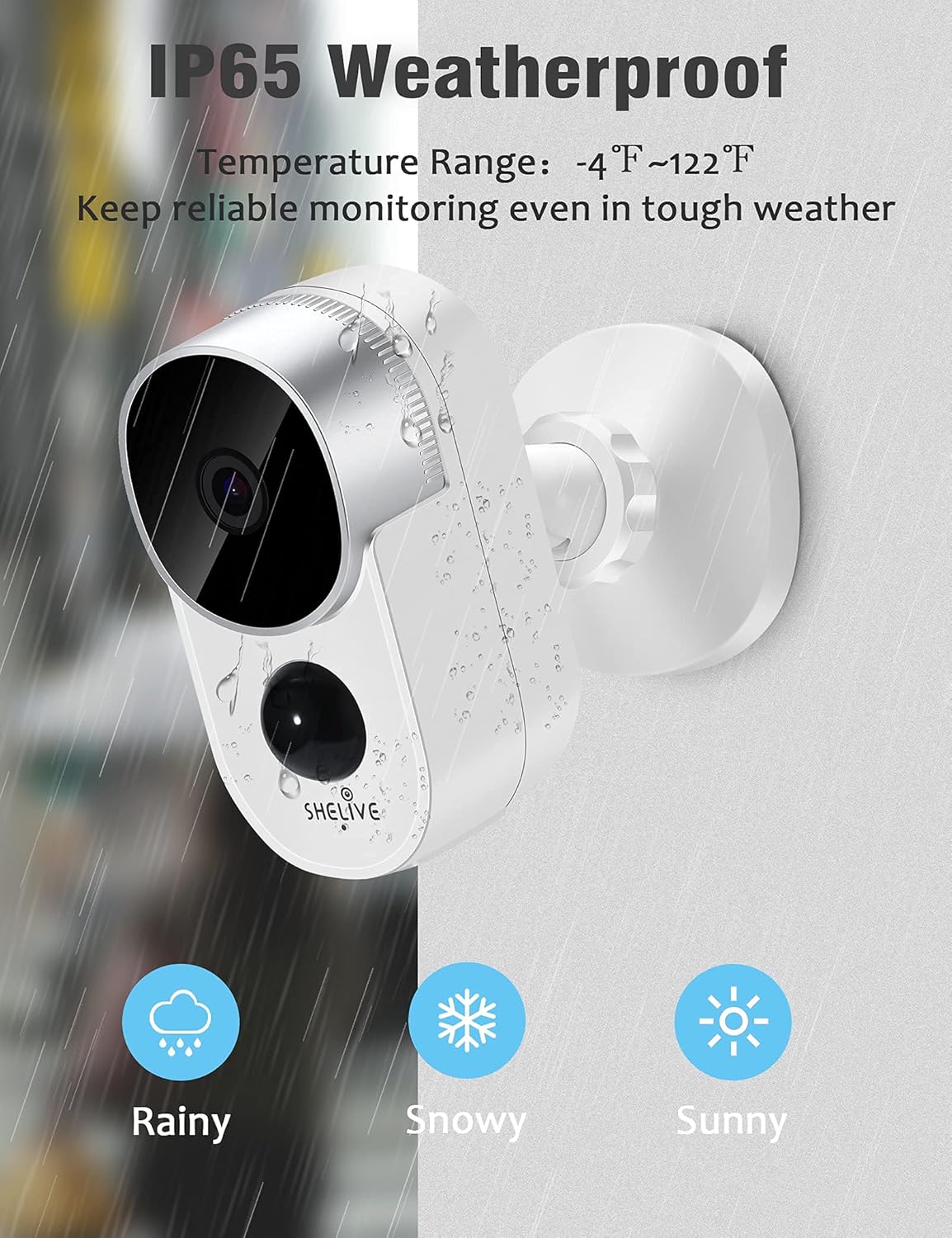 Wireless Rechargeable Battery 1080P HD Waterproof Security Camera V1067