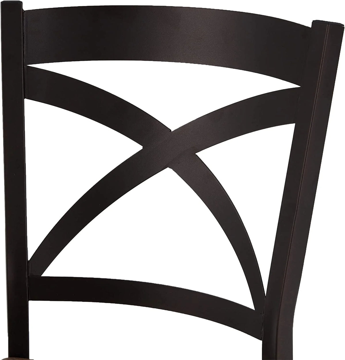 5 Piece Industrial Style Dining Table and Chairs Set Brown/Black H42507