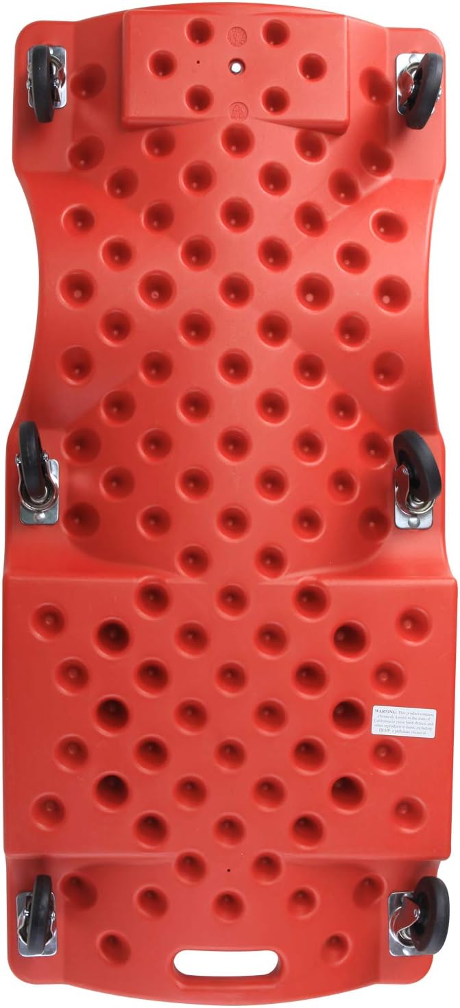 Rolling Garage Creeper with Padded Headrest and 6 Casters Q414924