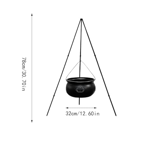 Large Plastic Witches Cauldron on Tripod with Light X126