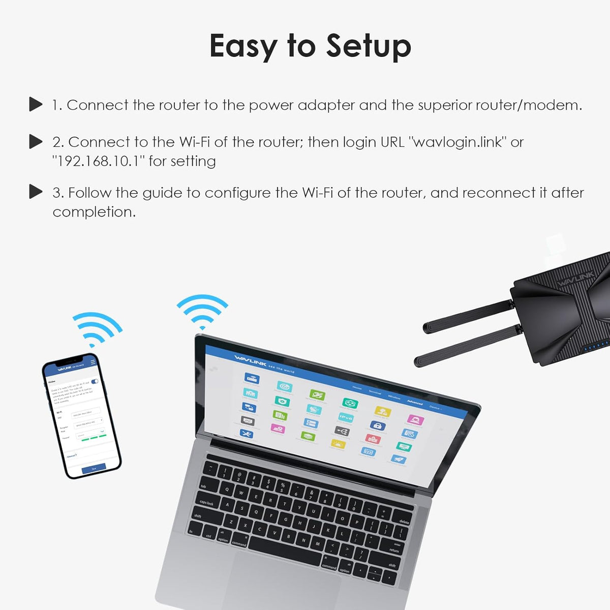 AX3000 Dual Band Gigabit WiFi 6 Router O3221