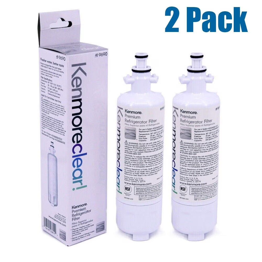 2 Pack White Refrigerator Water Ice Filter Z40417