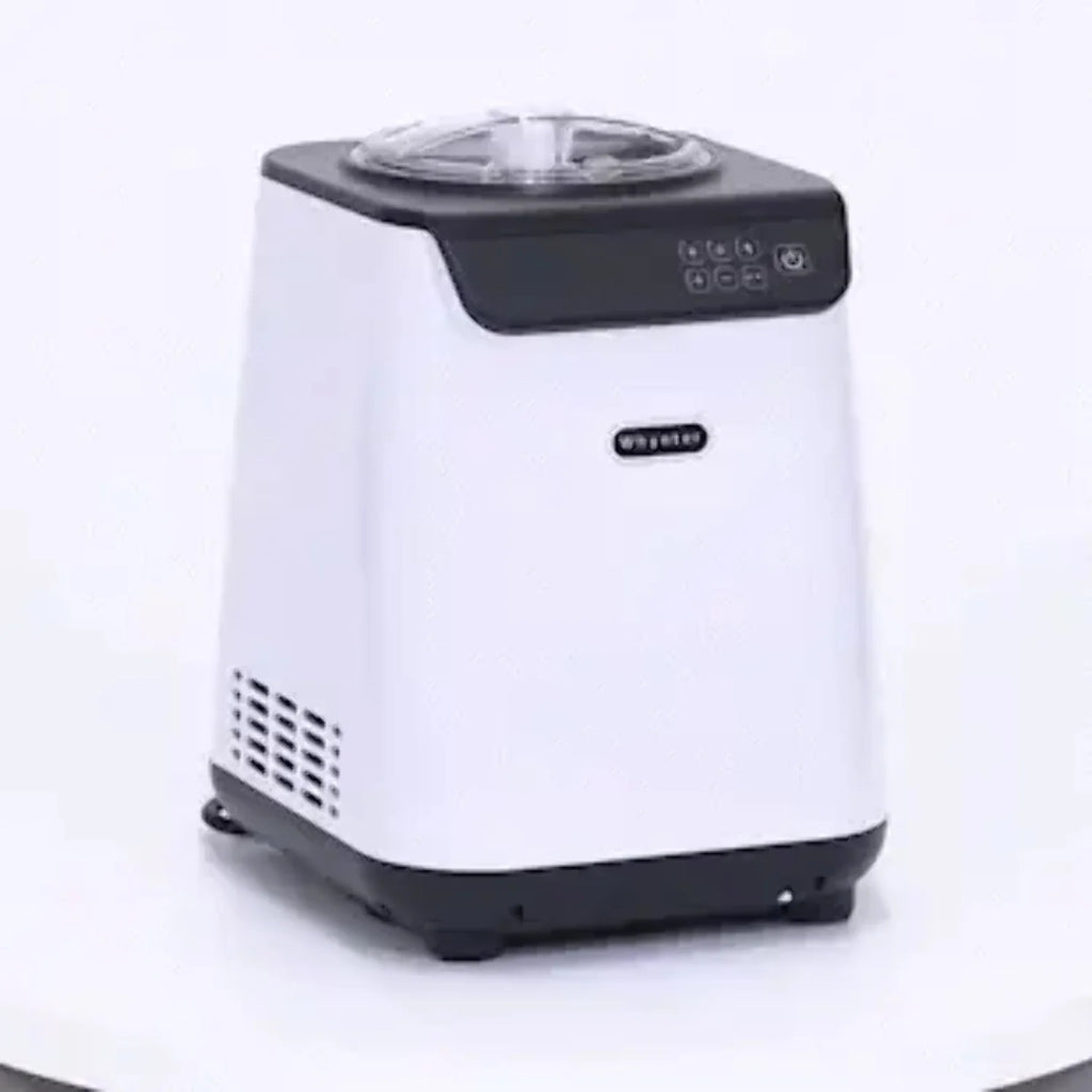 1.28 Quart Automatic Ice Cream Maker with Stainless Steel Bowl White Y441