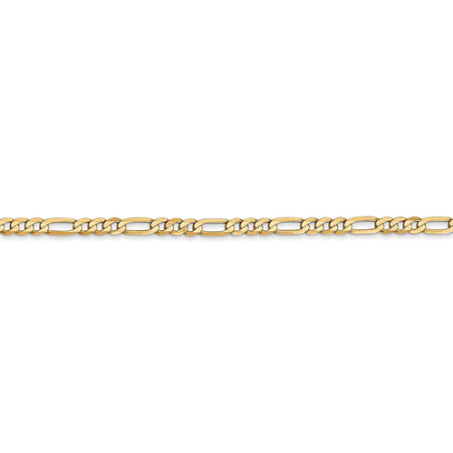 14k Yellow Gold 2.75mm Figaro Chain R8264