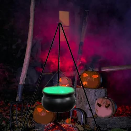 Large Plastic Witches Cauldron on Tripod with Light X126
