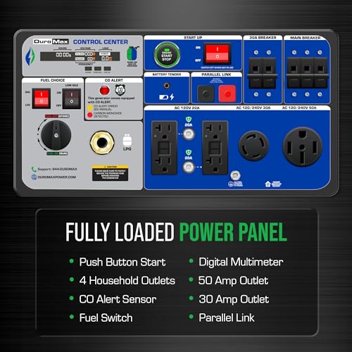 9,500-Watt Dual Fuel Digital Inverter Portable Generator M293778