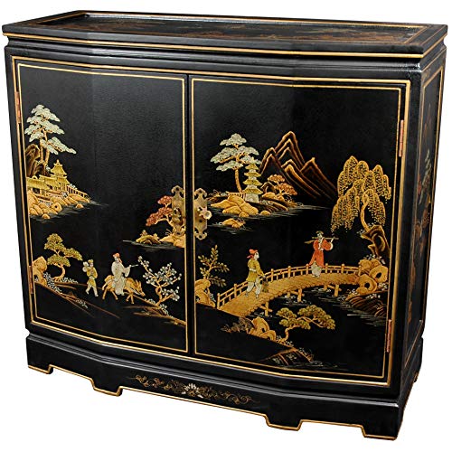 Red Slant Front Cabinet G201459