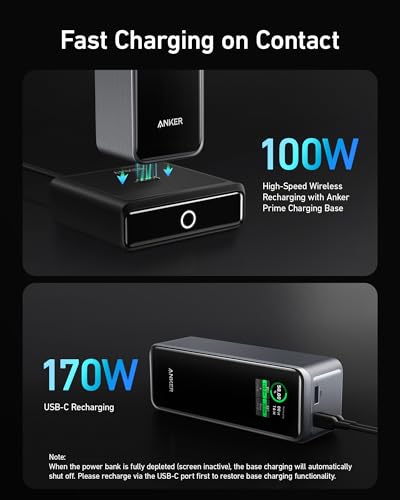 27,650mAh 250W Power Bank with 100W Charging Base, 3-Port Portable Charger J9626
