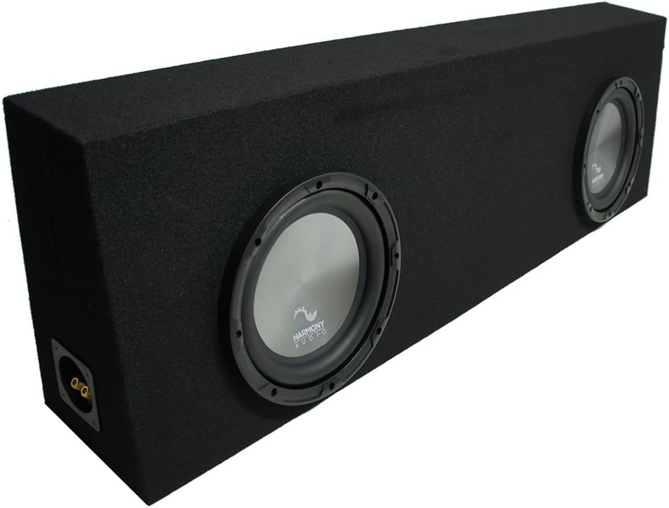 Black Dual 10 Sub Box Enclosure J5469