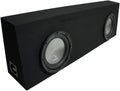 Black Dual 10 Sub Box Enclosure J5469