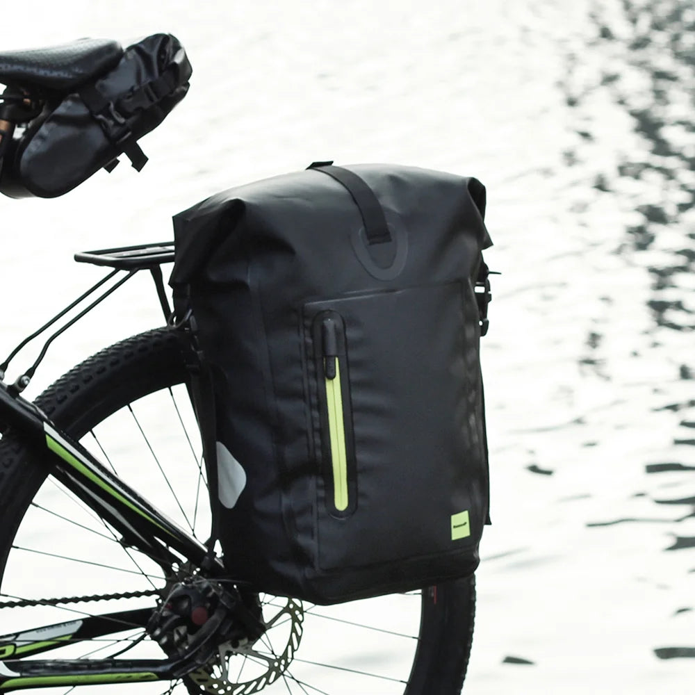 25L Waterproof Bike Rear Rack Pannier Bag C4158