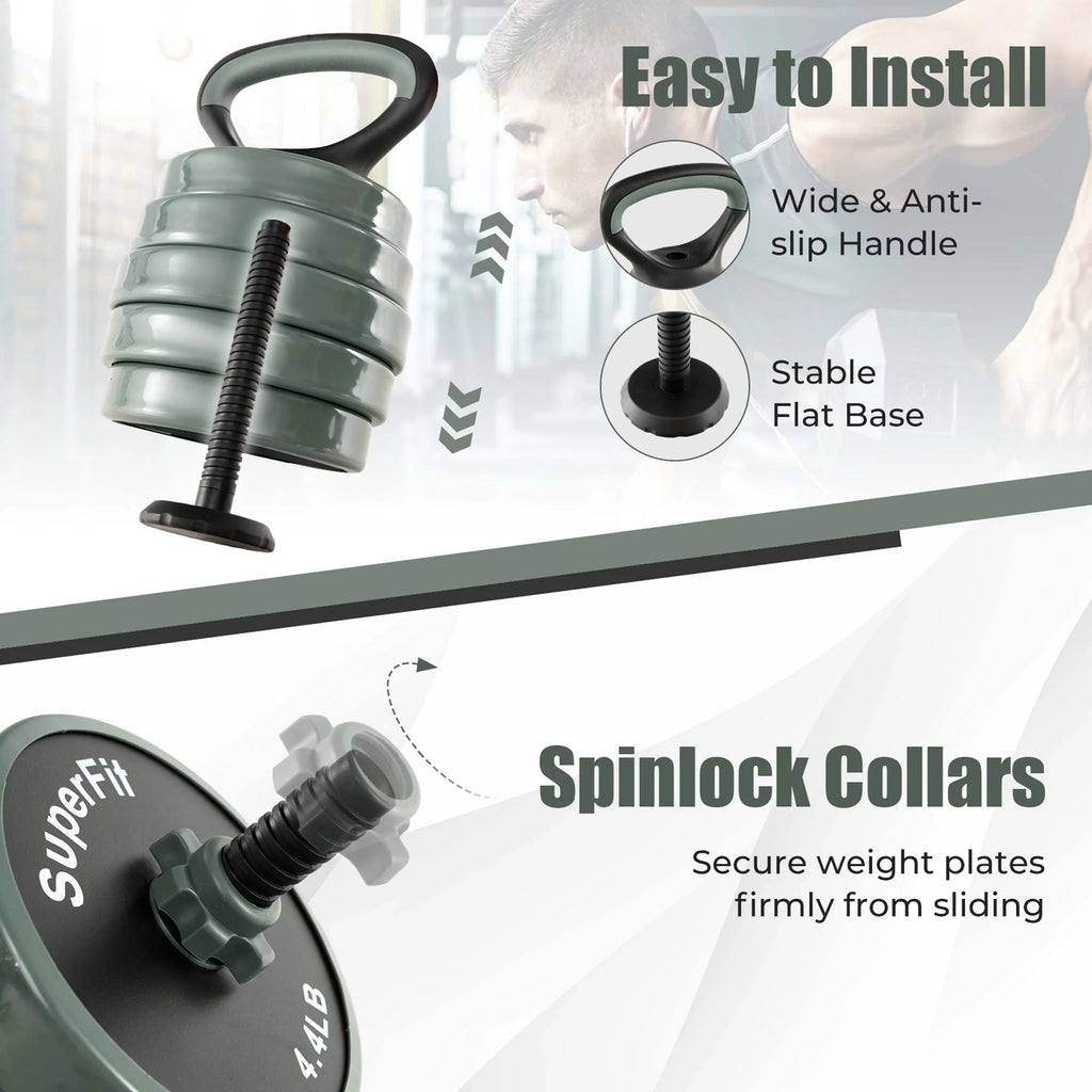 4 in 1 Adjustable Dumbbell Set 92lbs Z21776