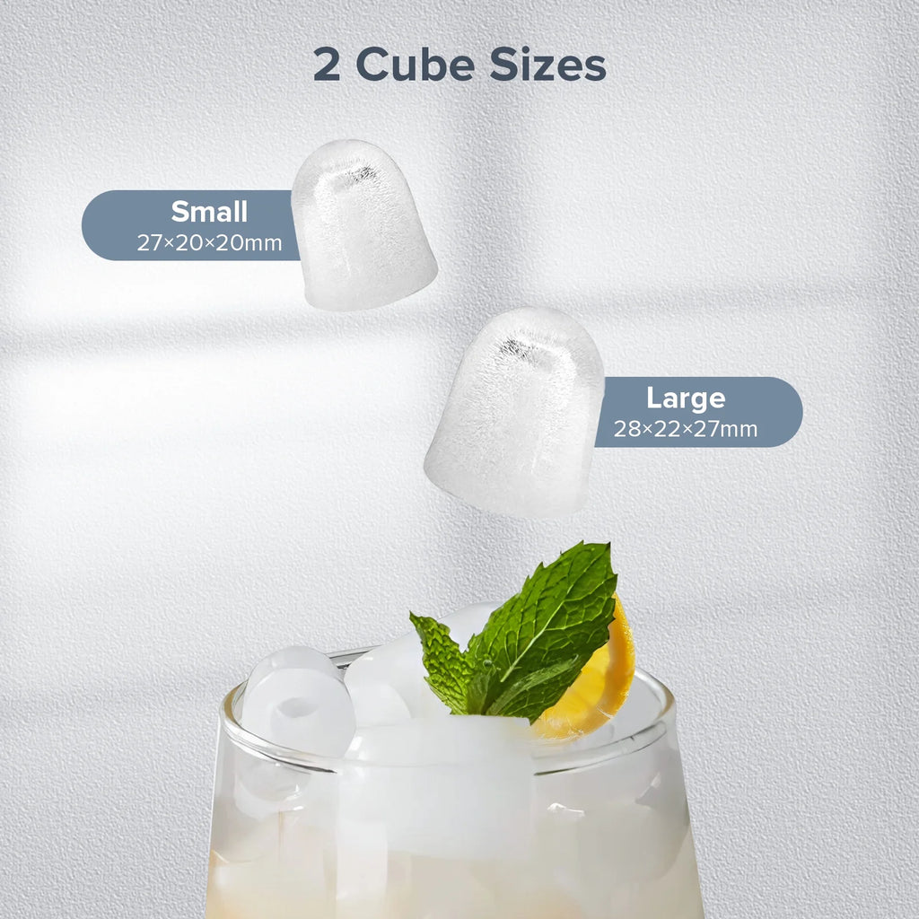 Countertop Portable Ice Maker Machine with Ice Scoop and Handle, Red W1197