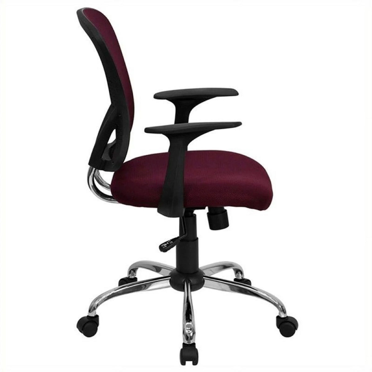 Mid-Back Mesh Office Chair with Chrome Finished Base L299