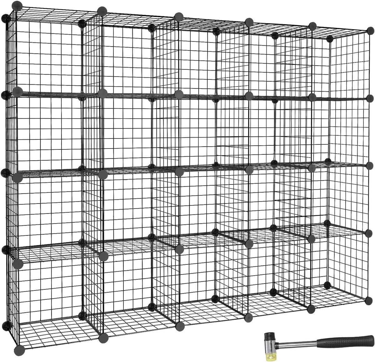 20-Cube Modular Wire Cube Storage Organizer E7475