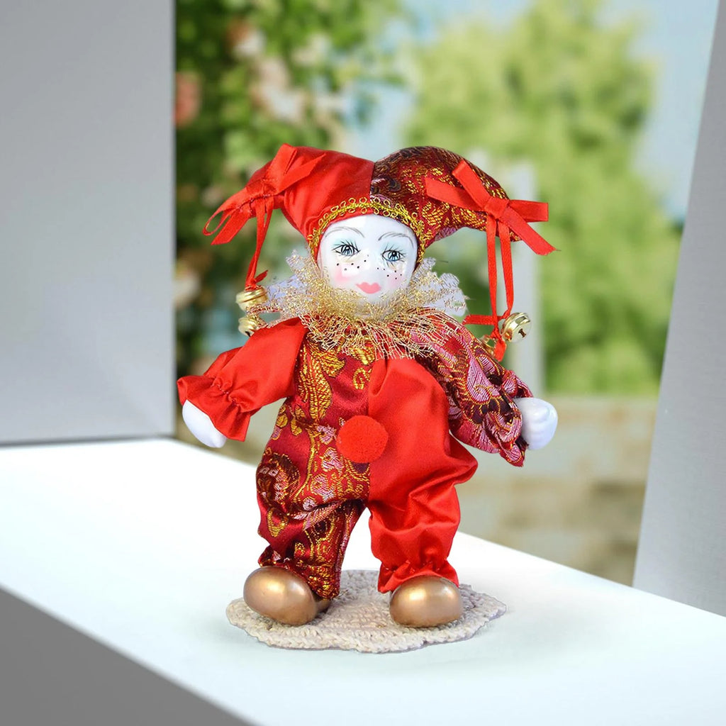 Porcelain Harlequin Doll Table Desk Decor T72343
