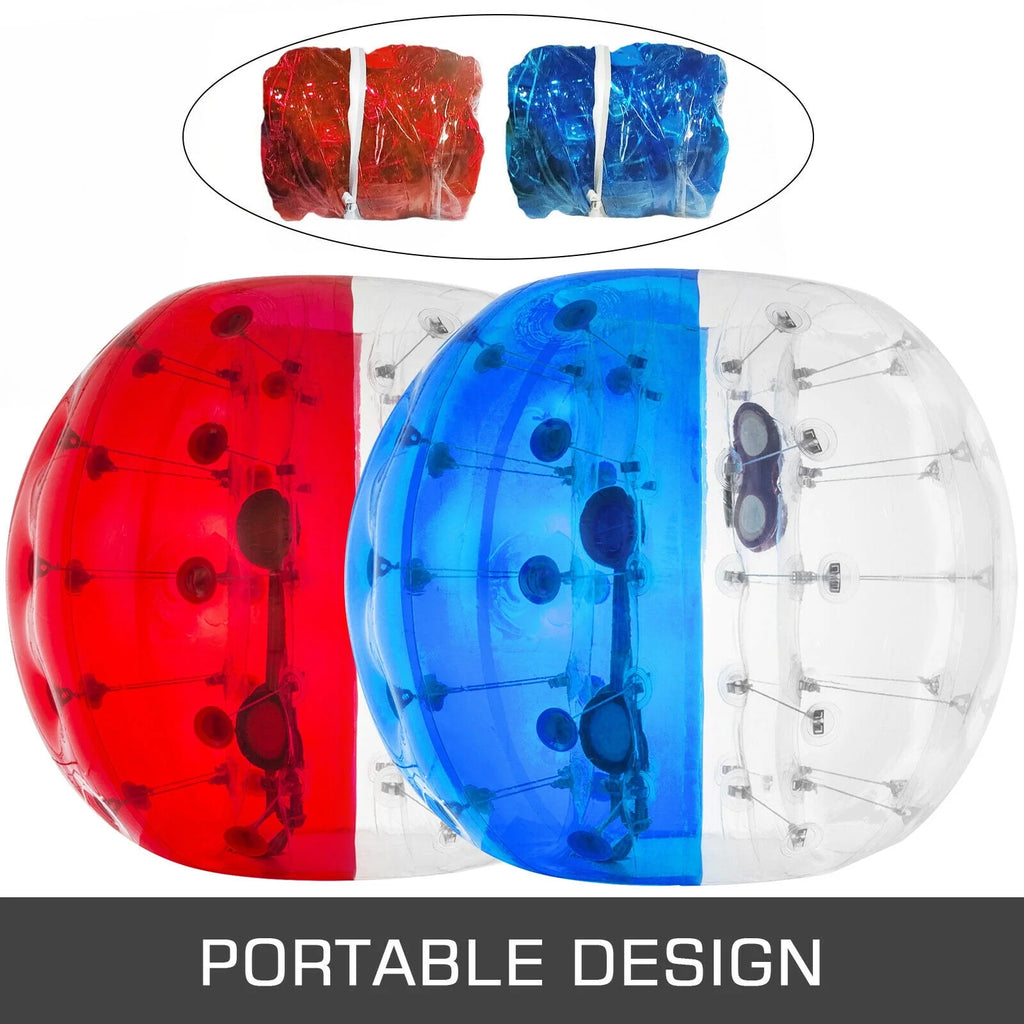 2PC Inflatable Bumper Balls 5 ft Diameter Red & Blue E32076
