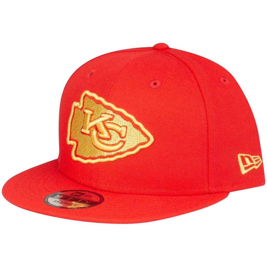Kansas City Chiefs Red Gold Snapback Cap Y290