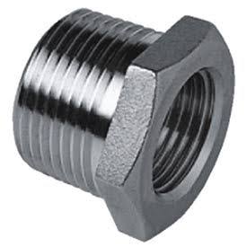 Cast Pipe Fitting Hex Bushing 1-1/2x22 x 1/4x22 NPT Male x Female, Pkg Qty 25 D954709