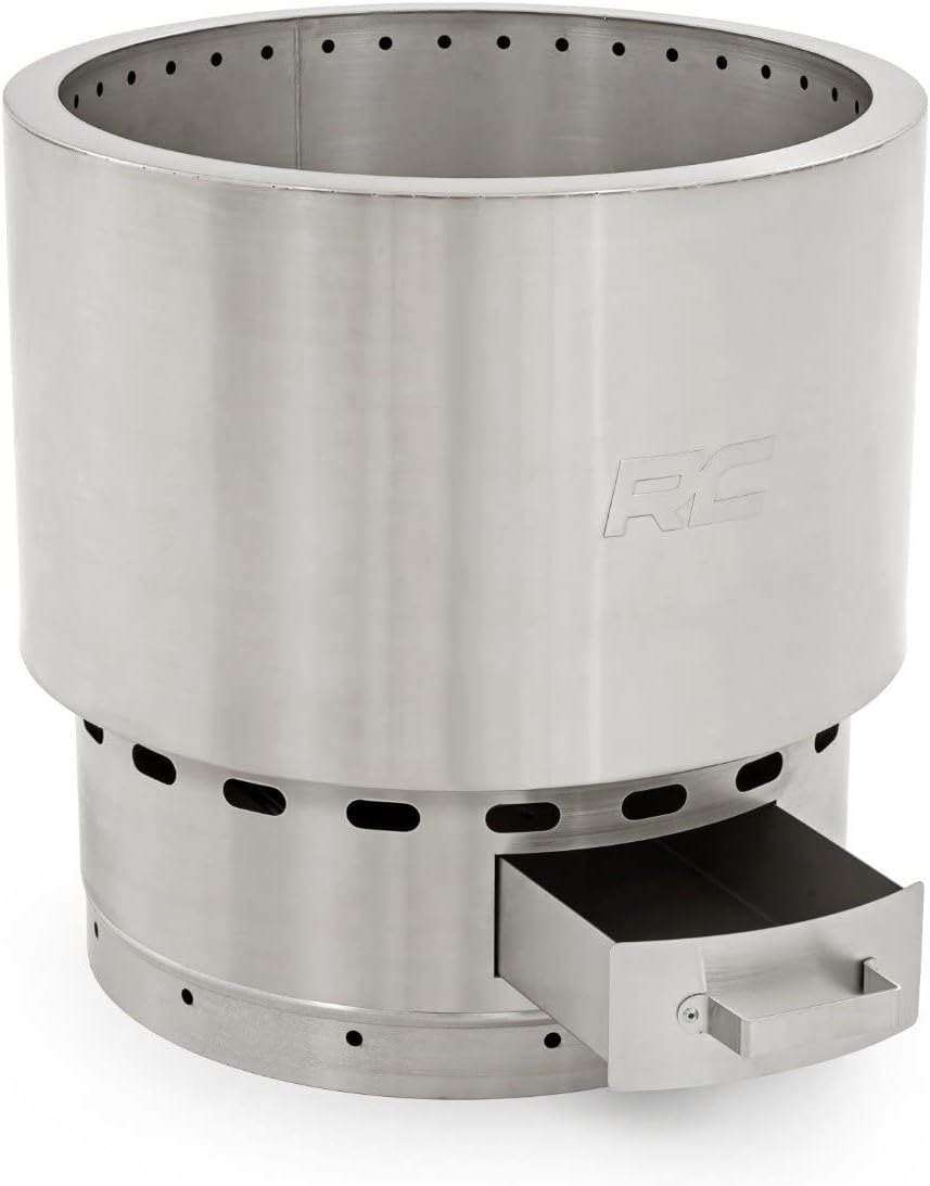 Stainless Steel Smokeless Fire Pit with Carry Bag X9757