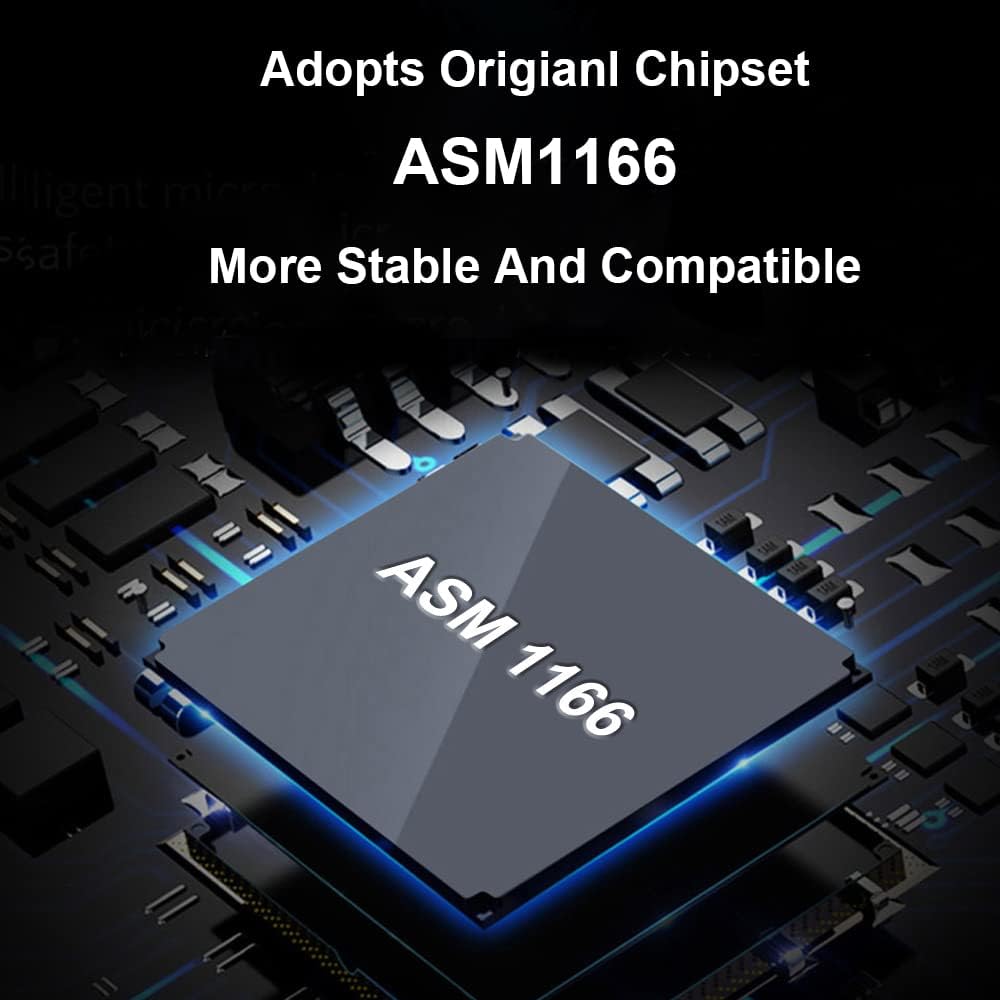 6 Ports PCIe x4 to SATA 3.0 6Gbps Expansion Controller Adapter Card with 6 SATA Cables and Low Profile Bracket, Pack of 2 J5903
