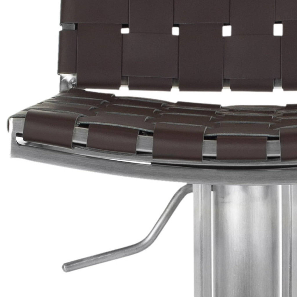 Brown Gas Lift Swivel Bar Stool B56274