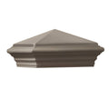 Gray Cast Stone Square Post Cap N69092