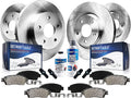 FRONT & REAR Disc Brake Rotors & Ceramic Brake Pads 10pc Set M3546