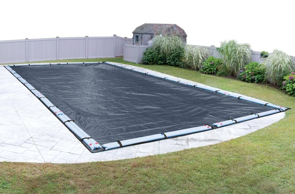 Blue/Black Rectangular Winter Pool Cover O83938