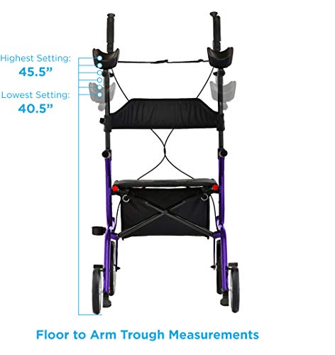 Blue Upright Rollator Walker with Forearm Platform B188503