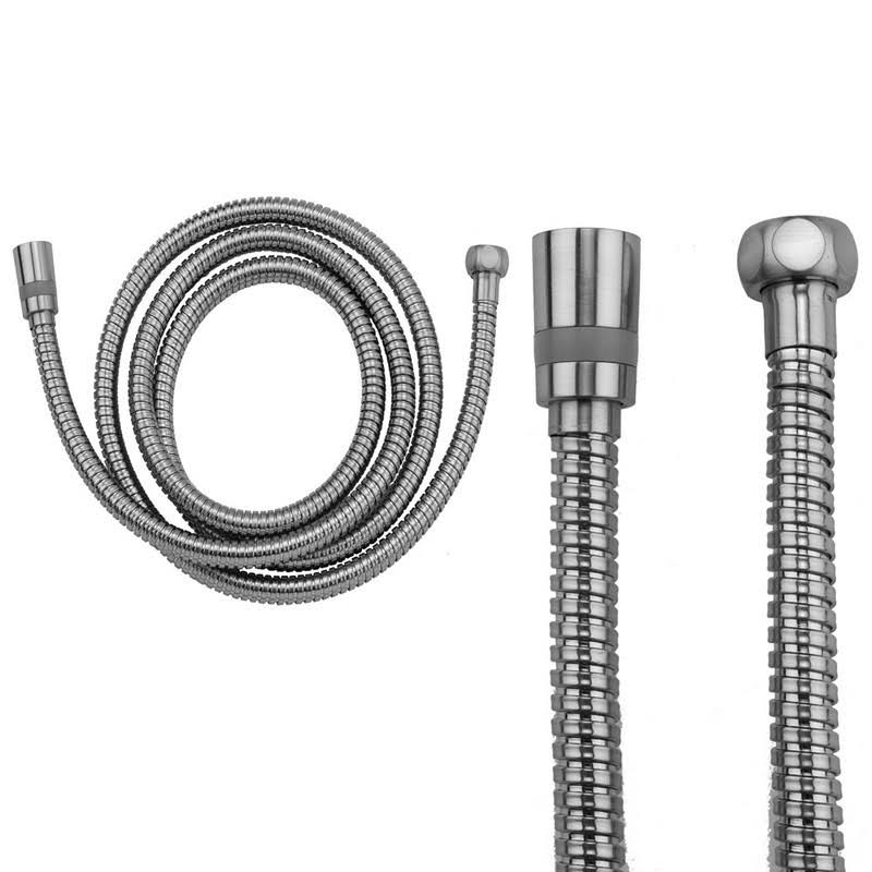 60x22 Swivel Double Spiral Brass Hose Satin Nickel J2679