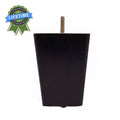 5" Dark Finish Square Tapered Wooden Sofa Leg, Set of 4 C49660