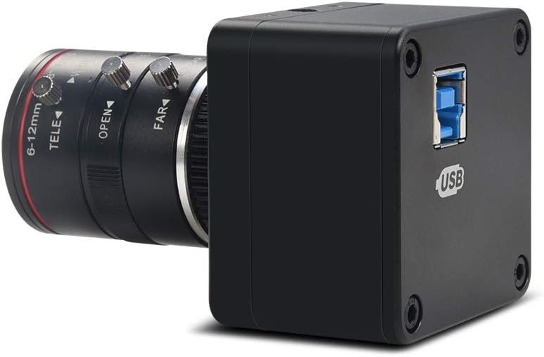 4K USB Camera with 6-12mm Varifocal Manual Lens Webcam I661